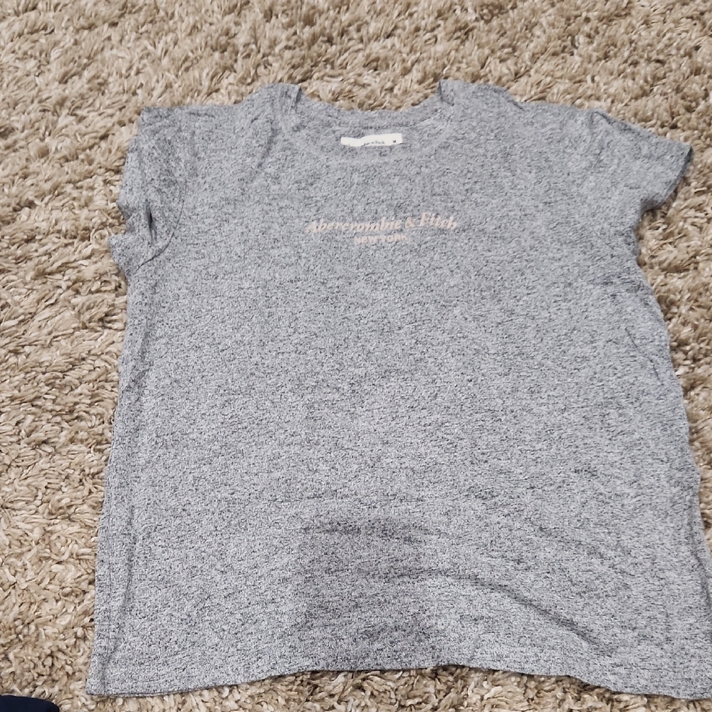 Abercrombie & Fitch Gray Short Sleeve Tee Classic Crew
